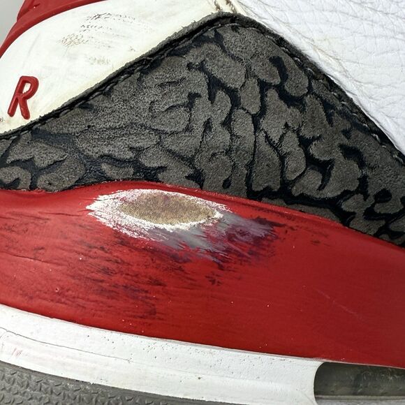 Nike Air Jordan 3 Retro Sneakers Mens 9 Fire Red White Cement Black Shoes - Picture 12 of 16